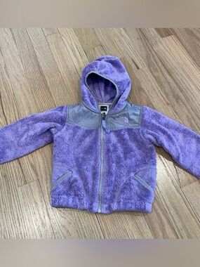 The North Face Lavender Fleece Toddler Jacket with Hood